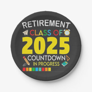 Altersklasse 2025 Countdown im Prozess Pappteller