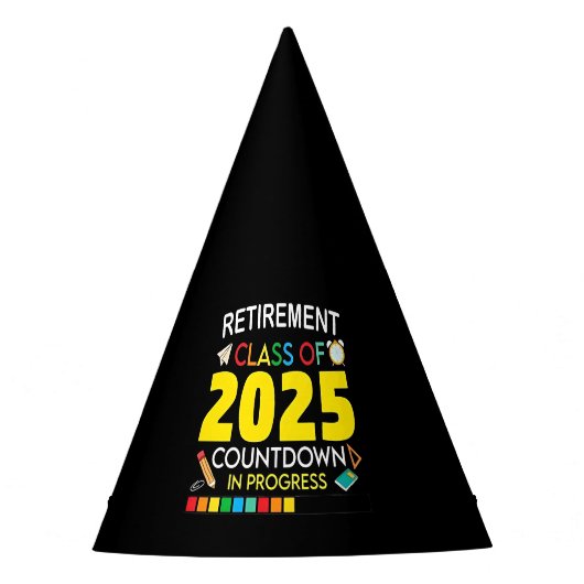 Altersklasse 2025 Countdown im Prozess Partyhütchen (Vorderseite)