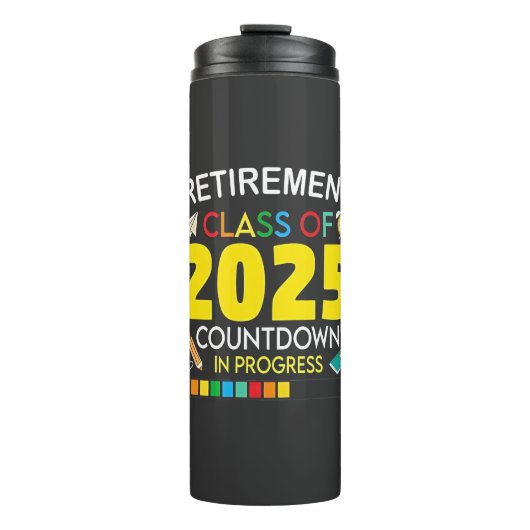 Altersklasse 2025 Countdown im Prozess Thermosbecher (Vorderseite)