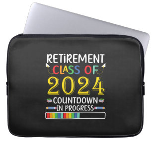 Altersklasse des Countdown-Lehrers 2024 Laptopschutzhülle