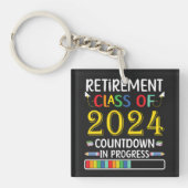 Altersklasse des Countdown-Lehrers 2024 Schlüsselanhänger (Vorderseite)