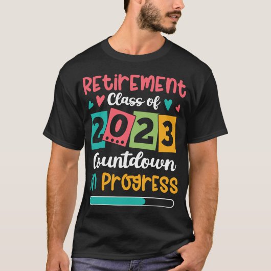 Altersklasse des laufenden Countdown 2023 T-Shirt (Vorderseite)