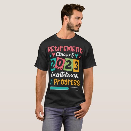 Altersklasse des laufenden Countdown 2023 T-Shirt (Vorne ganz)