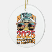 Altersklasse des laufenden Countdown 2025 Keramik Ornament (Links)