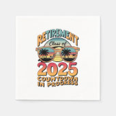 Altersklasse des laufenden Countdown 2025 Serviette (Vorderseite)