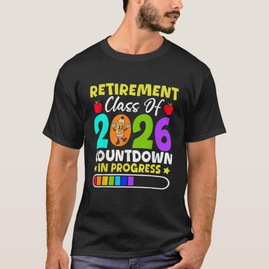 Altersklasse des laufenden Countdown 2026 T-Shirt (Vorderseite)