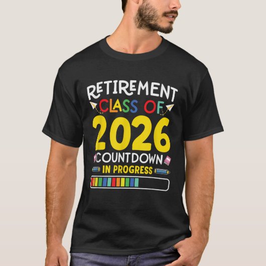 Altersklasse des laufenden Countdown 2026 T-Shirt (Vorderseite)