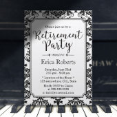 Altersklasse Schwarz-Weiß-Damaskus Einladung