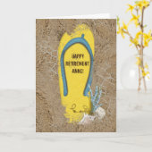 Altersruhegeld drehend Sand Karte (Gelbe Blume)