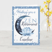 Altersruhestandskarte Zen Lotus Blume Karte (Gelbe Blume)