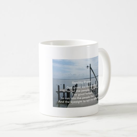 Altersschwäche-Gebets-Geschenk-Tasse Kaffeetasse (VorderseiteRechts)