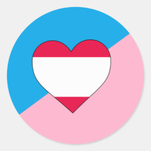 Altersspiel-Stolzflagge Runder Aufkleber
