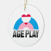 ALTERSSPIELRAINBOW KERAMIKORNAMENT (Links)
