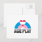 ALTERSSPIELRAINBOW POSTKARTE (Vorne/Hinten)
