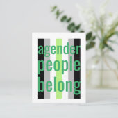 Altersteilnehmer gehören zur Postkarte (Stehend Vorderseite)