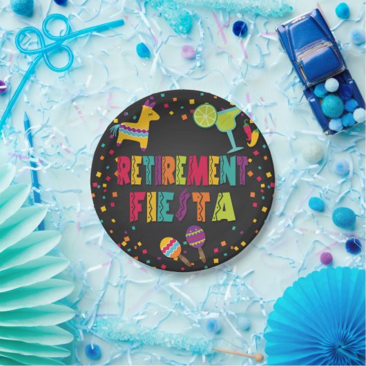 Altersversorgung Fiesta - Papierplatte Pappteller (Party)