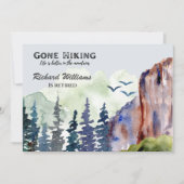 Altersversorgung Gone Wandern ist besser Gebirge Einladung (Vorderseite)