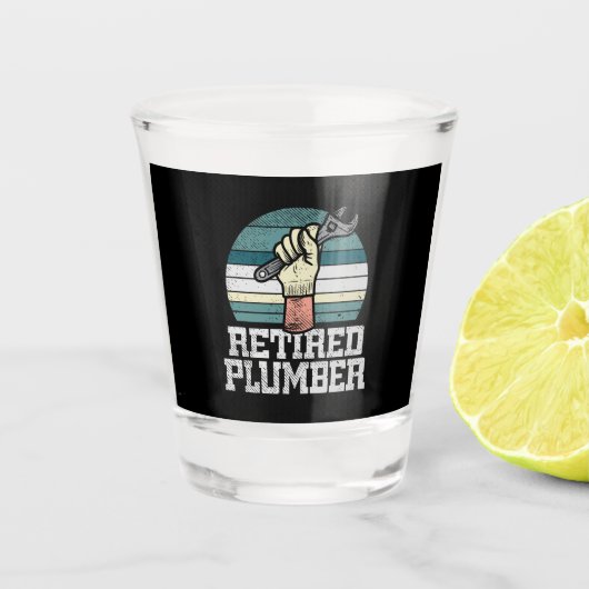 Altersversorgung Schnapsglas (Vorderseite)