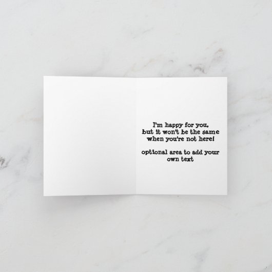 Altersversorgung, Werbeaktion oder Umzug Karte (Innenseite)