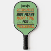 Altersvorsorge bedeutet mehr Zeit für Pickleball Schläger (Vorderseite)