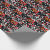 Altersvorsorge - Dalmierung mit einem Feuerwehrhel Geschenkpapier (Ecke)