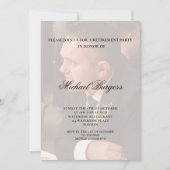 Altersvorsorge Elegantes Foto Stilvoll Einladung (Vorderseite)