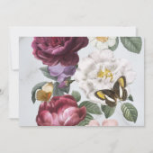 Altersvorsorge Frauen Bloom Butterfly Foto Einladung (Rückseite)