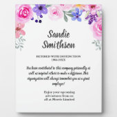 Altersvorsorge für Chef, Angestellter, lange Diens Fotoplatte (Vorderseite)