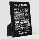 Altersvorsorge für Chef, Angestellter, lange Diens Fotoplatte (Seite)