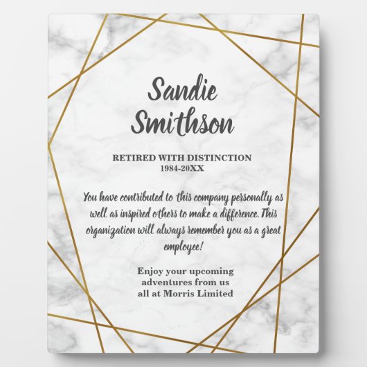 Altersvorsorge für Chef, Angestellter, lange Diens Fotoplatte (Vorderseite)