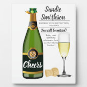 Altersvorsorge für Chef, Angestellter, lange Diens Fotoplatte (Vorderseite)