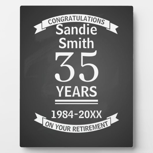 Altersvorsorge für Chef, Angestellter, lange Diens Fotoplatte (Vorderseite)