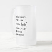 Altersvorsorge Geschenk für Frauen aus Kollegen un Mattglas Bierglas (Vorderseite Links)