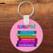 Altersvorsorge Geschenke einzigartigen Stapel von  Schlüsselanhänger (Vorderseite)