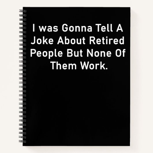 Altersvorsorge Geschenke für Damen Funny Notebook, Notizblock (Vorderseite)