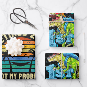 Altersvorsorge Geschenke Vintag erschöpft 2021 Geschenkpapier Set