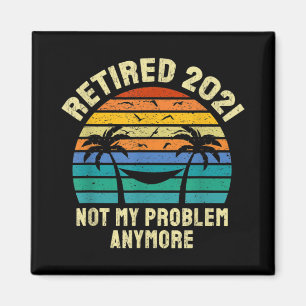 Altersvorsorge Geschenke Vintag erschöpft 2021 Magnet