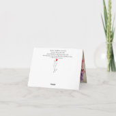 Altersvorsorge Ich kann alles Weinen, was ich Gruß Karte (Rückseite)