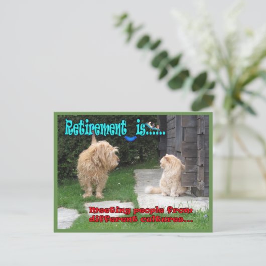 Altersvorsorge: Jetzt können Sie Ihren Horizont er Postkarte (Stehend Vorderseite)