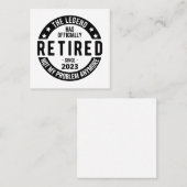 Altersvorsorge Quadratische Visitenkarte (Vorne/Hinten)