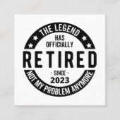 Altersvorsorge Quadratische Visitenkarte (Vorderseite)