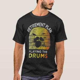 Altersvorsorge Trommeln Schlagzeuger Vintage T-Shirt