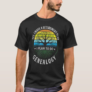 Altersvorsorgeplan Genealogische Herkunft Fa. T-Shirt