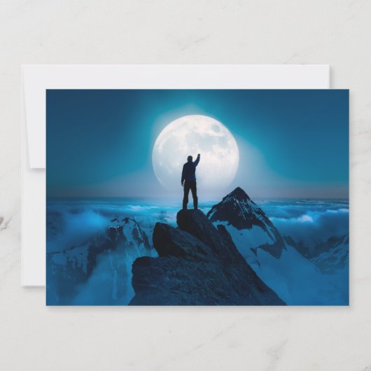 Alterswandern Nächstes Abenteuer zum Mond Einladung (Rückseite)