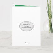 Altertum Schildkröte mit grüner Sonnenbrille Karte (Rückseite)