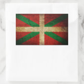 Altertümlicher Ikurriña Rechteckiger Aufkleber (Tasche)