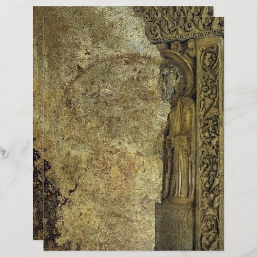 Altertümlicher Pergamenteffekt Antiker mittelalter (Vorne/Hinten)