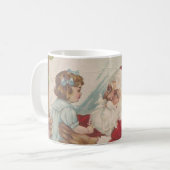 Altertümlicher Weihnachtsmann Kaffeetasse (Vorderseite Links)