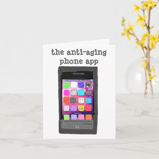 Alterung der Jungbrunnen Spaß für Freunde Karte (Gelbe Blume)