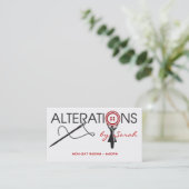 Alterungs-Schneiderkarte Visitenkarte (Stehend Vorderseite)